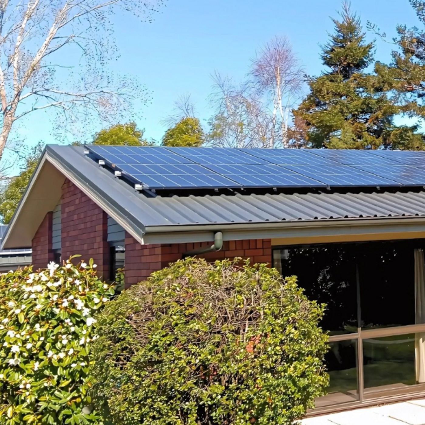 Brick home solar install